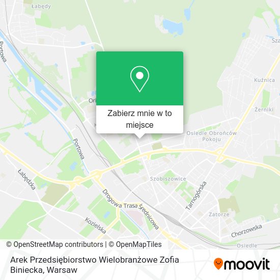 Mapa Arek Przedsiębiorstwo Wielobranżowe Zofia Biniecka