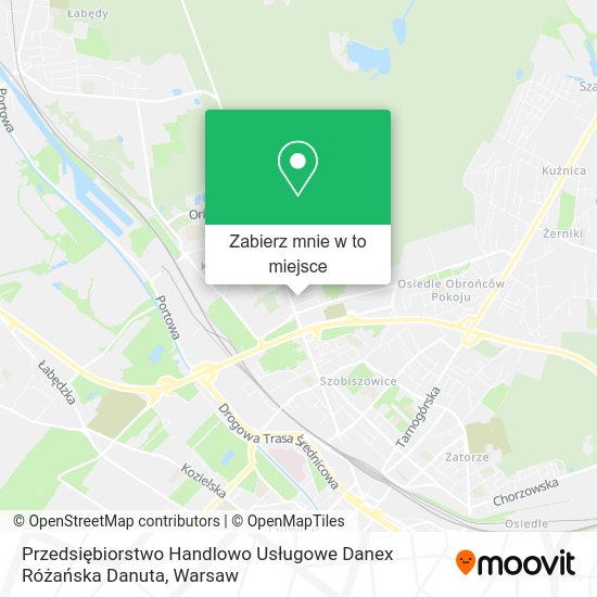 Mapa Przedsiębiorstwo Handlowo Usługowe Danex Różańska Danuta