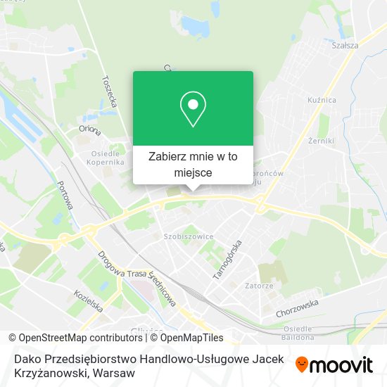 Mapa Dako Przedsiębiorstwo Handlowo-Usługowe Jacek Krzyżanowski