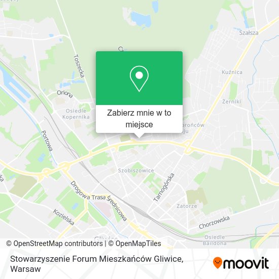 Mapa Stowarzyszenie Forum Mieszkańców Gliwice