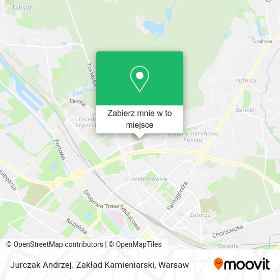 Mapa Jurczak Andrzej. Zakład Kamieniarski