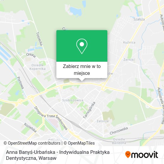 Mapa Anna Banyś-Urbańska - Indywidualna Praktyka Dentystyczna