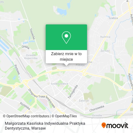 Mapa Małgorzata Kasińska Indywidualna Praktyka Dentystyczna