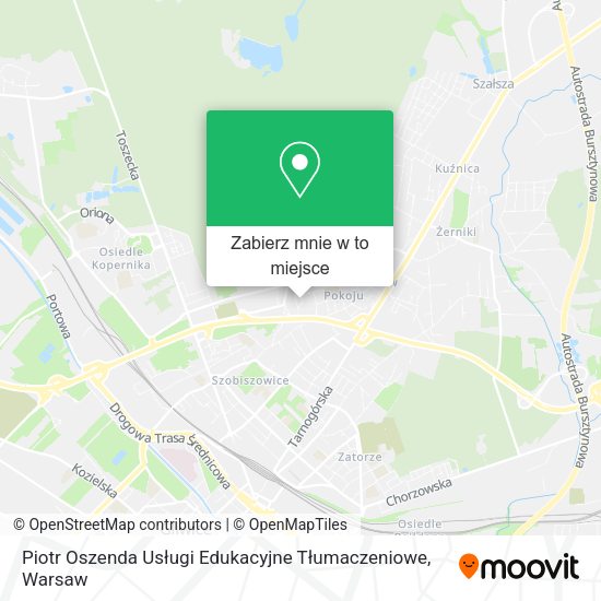 Mapa Piotr Oszenda Usługi Edukacyjne Tłumaczeniowe