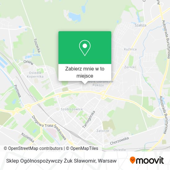 Mapa Sklep Ogólnospożywczy Żuk Sławomir