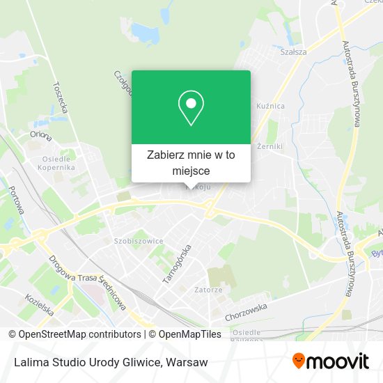 Mapa Lalima Studio Urody Gliwice