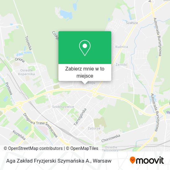 Mapa Aga Zakład Fryzjerski Szymańska A.