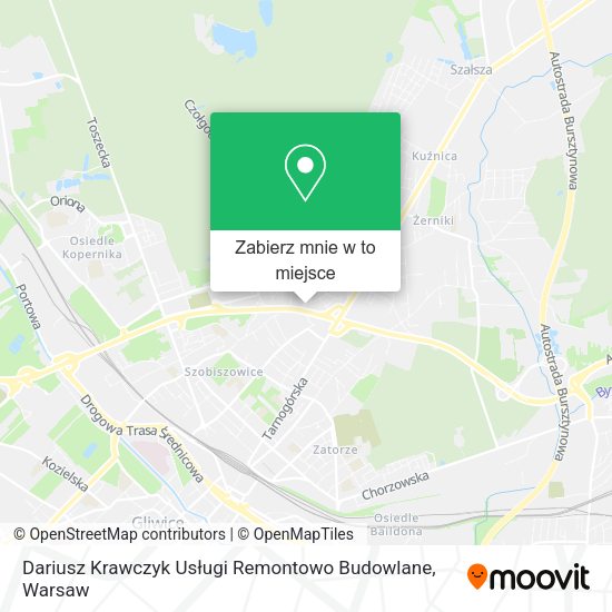 Mapa Dariusz Krawczyk Usługi Remontowo Budowlane