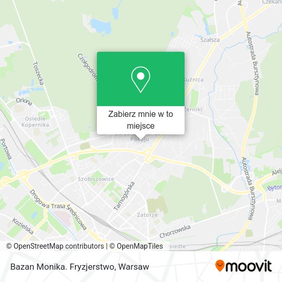 Mapa Bazan Monika. Fryzjerstwo