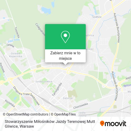 Mapa Stowarzyszenie Miłośników Jazdy Terenowej Mutt Gliwice