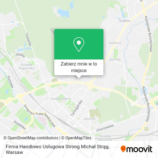 Mapa Firma Handlowo Usługowa Strong Michał Strąg