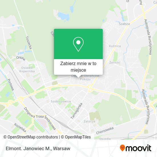 Mapa Elmont. Janowiec M.