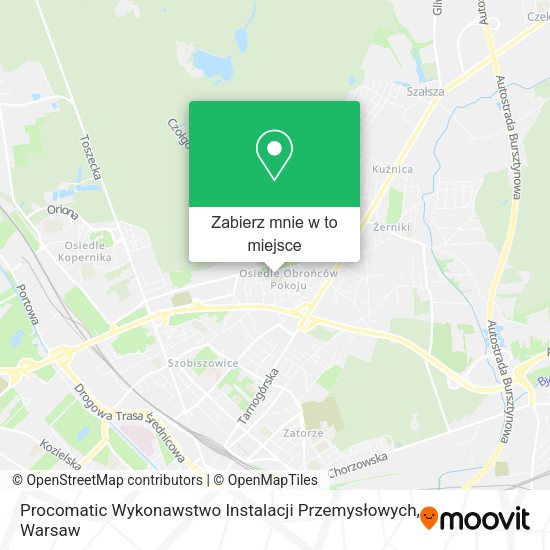 Mapa Procomatic Wykonawstwo Instalacji Przemysłowych