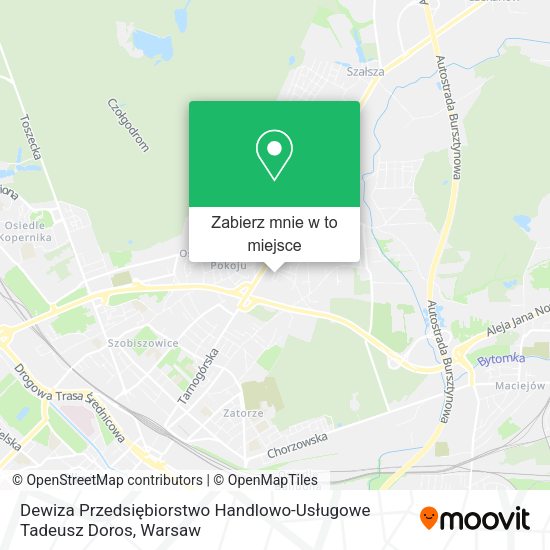 Mapa Dewiza Przedsiębiorstwo Handlowo-Usługowe Tadeusz Doros