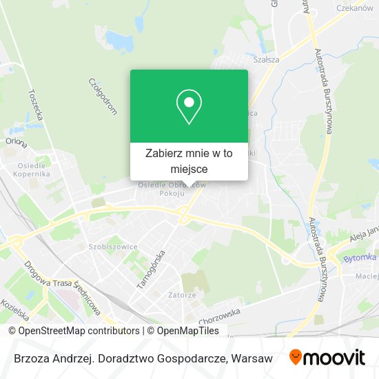 Mapa Brzoza Andrzej. Doradztwo Gospodarcze