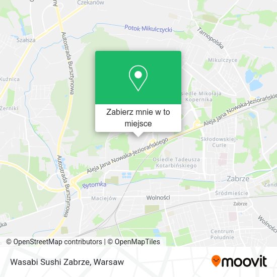 Mapa Wasabi Sushi Zabrze