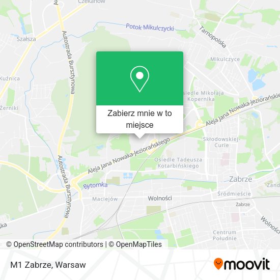 Mapa M1 Zabrze