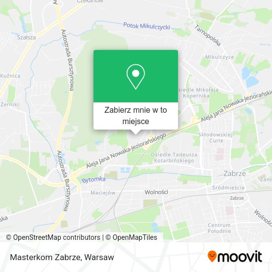 Mapa Masterkom Zabrze