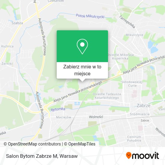 Mapa Salon Bytom Zabrze M