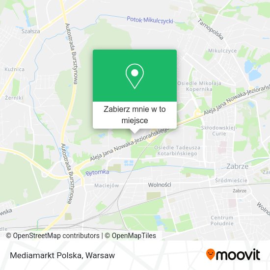 Mapa Mediamarkt Polska