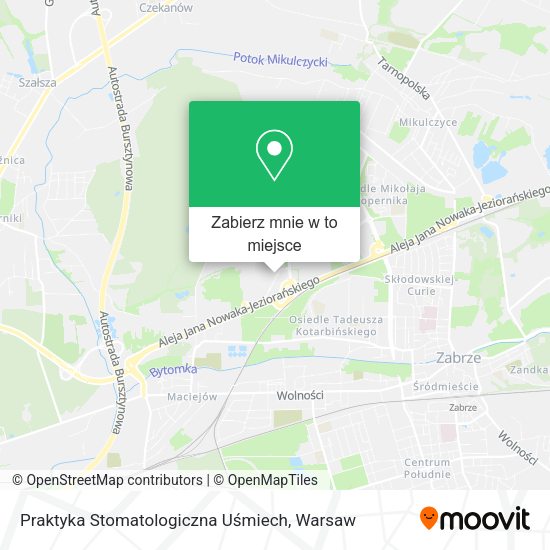 Mapa Praktyka Stomatologiczna Uśmiech