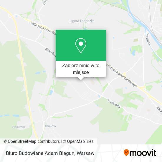 Mapa Biuro Budowlane Adam Biegun