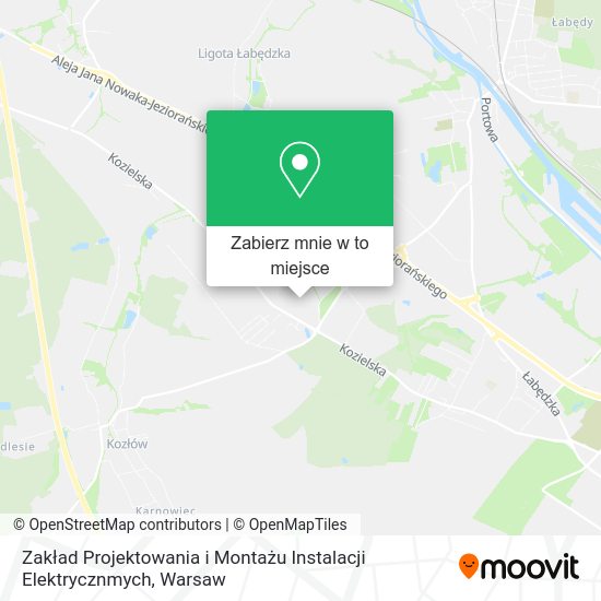 Mapa Zakład Projektowania i Montażu Instalacji Elektrycznmych