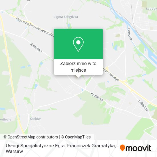 Mapa Usługi Specjalistyczne Egra. Franciszek Gramatyka