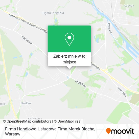 Mapa Firma Handlowo-Usługowa Tima Marek Blacha