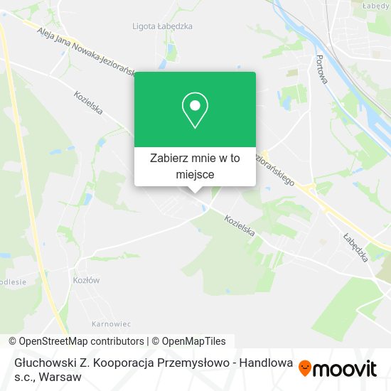 Mapa Głuchowski Z. Kooporacja Przemysłowo - Handlowa s.c.