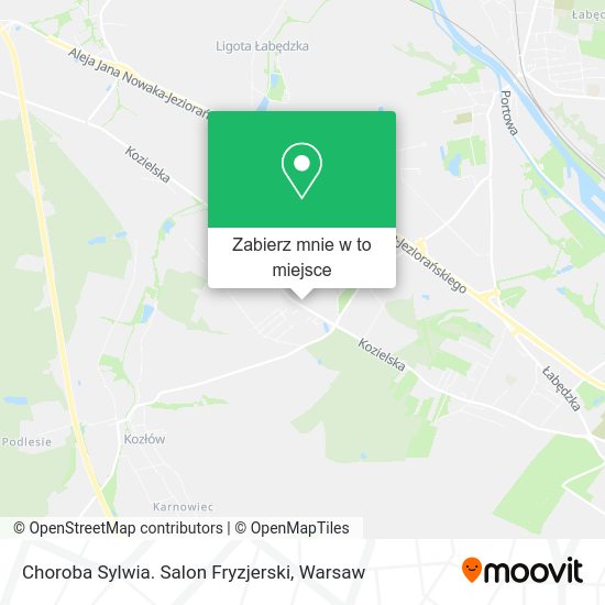 Mapa Choroba Sylwia. Salon Fryzjerski