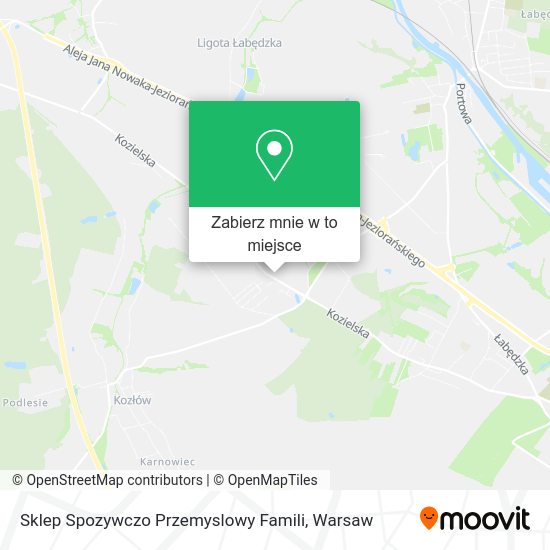 Mapa Sklep Spozywczo Przemyslowy Famili