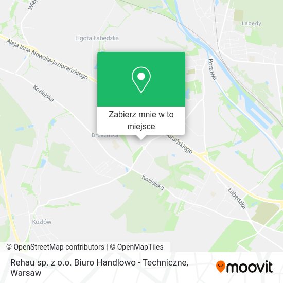 Mapa Rehau sp. z o.o. Biuro Handlowo - Techniczne