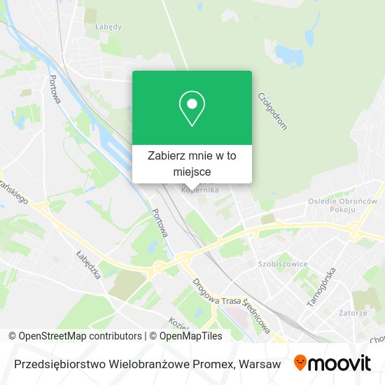 Mapa Przedsiębiorstwo Wielobranżowe Promex