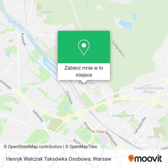 Mapa Henryk Walczak Taksówka Osobowa