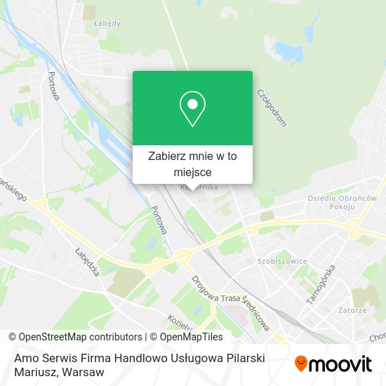 Mapa Amo Serwis Firma Handlowo Usługowa Pilarski Mariusz