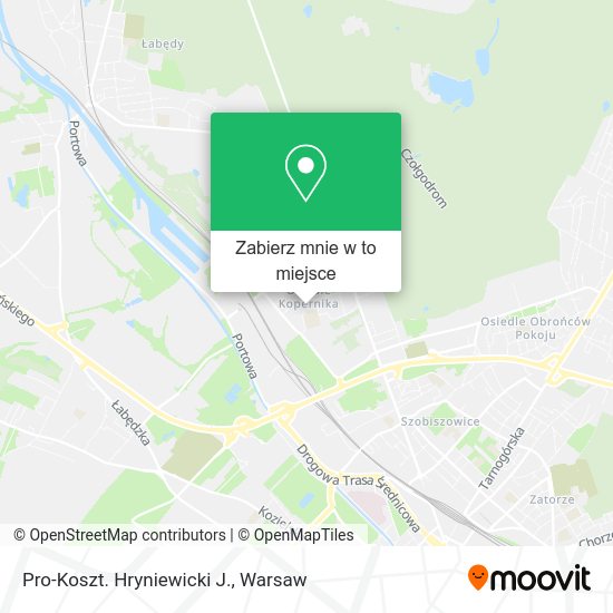 Mapa Pro-Koszt. Hryniewicki J.