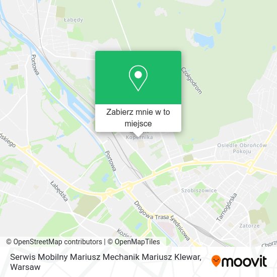 Mapa Serwis Mobilny Mariusz Mechanik Mariusz Klewar