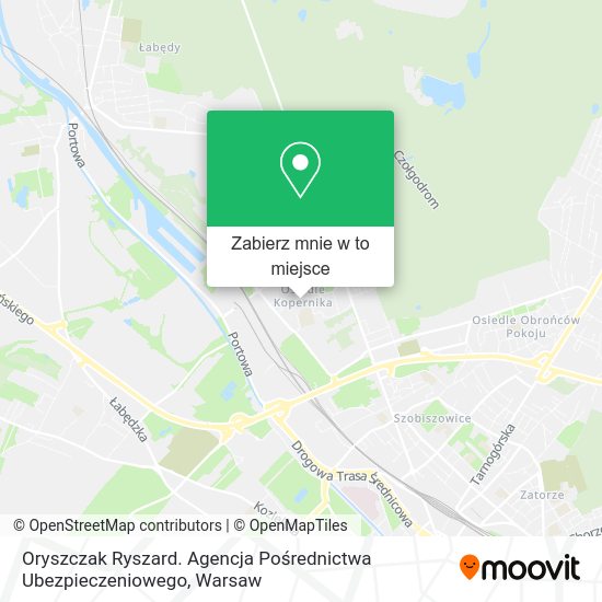 Mapa Oryszczak Ryszard. Agencja Pośrednictwa Ubezpieczeniowego