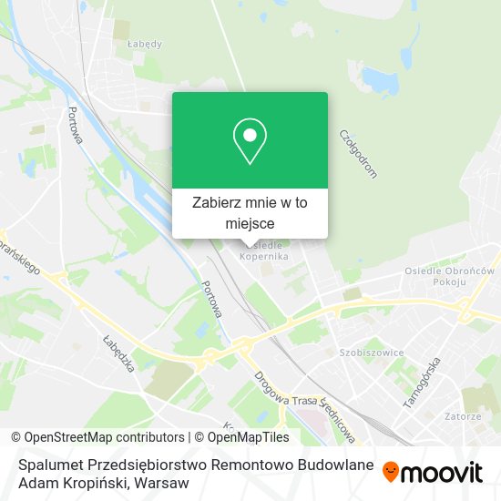 Mapa Spalumet Przedsiębiorstwo Remontowo Budowlane Adam Kropiński