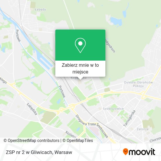 Mapa ZSP nr 2 w Gliwicach