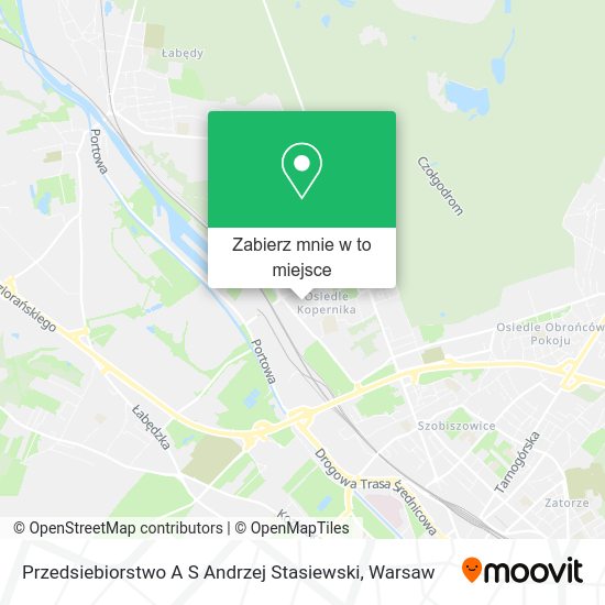 Mapa Przedsiebiorstwo A S Andrzej Stasiewski