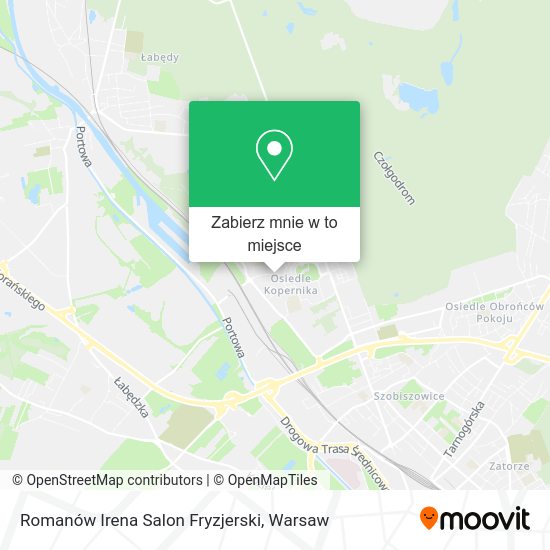 Mapa Romanów Irena Salon Fryzjerski