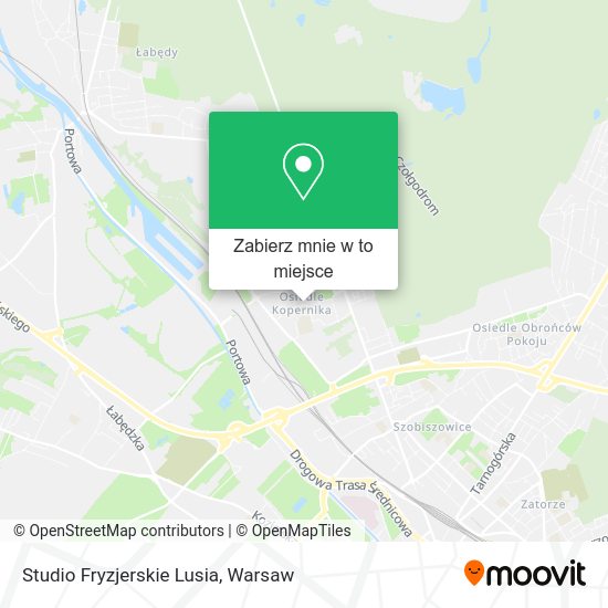 Mapa Studio Fryzjerskie Lusia