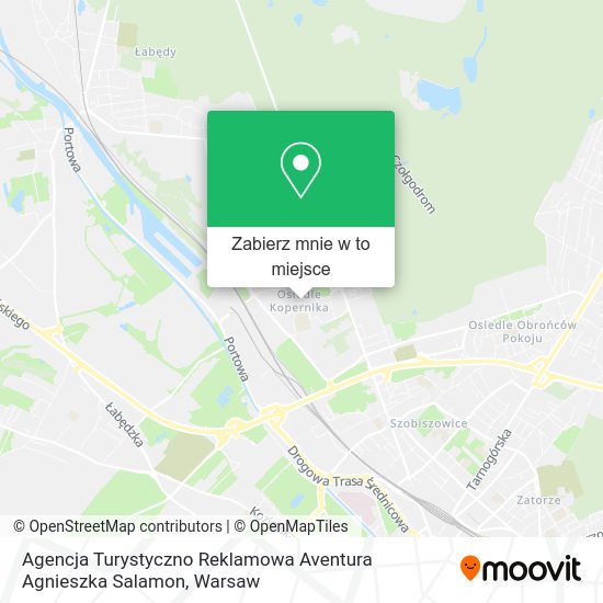 Mapa Agencja Turystyczno Reklamowa Aventura Agnieszka Salamon