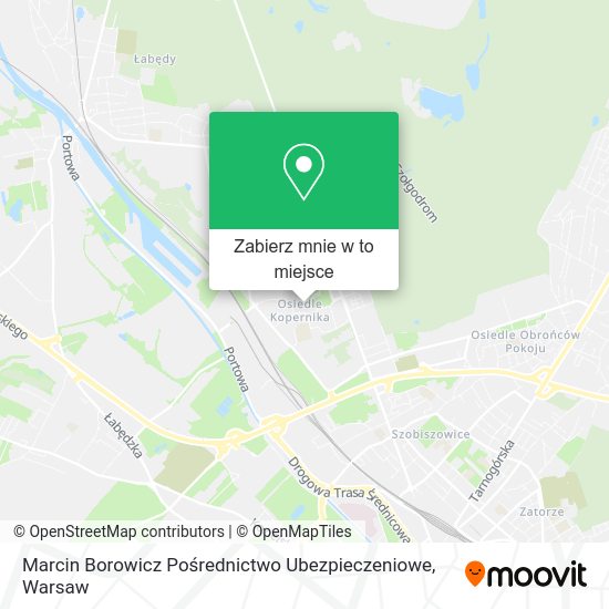 Mapa Marcin Borowicz Pośrednictwo Ubezpieczeniowe