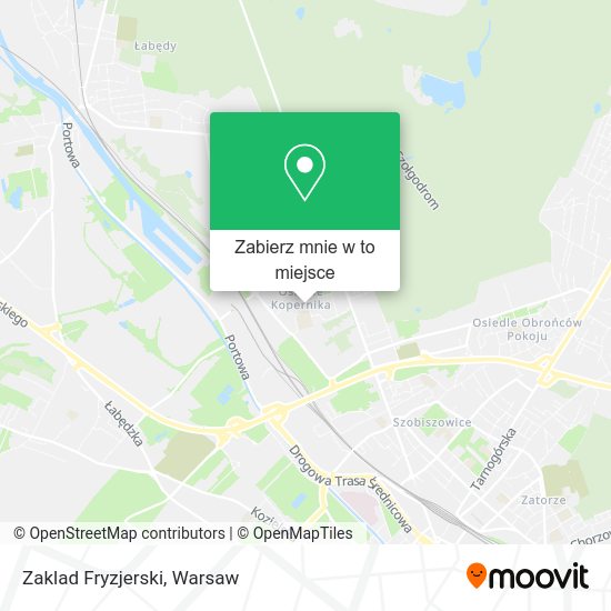 Mapa Zaklad Fryzjerski