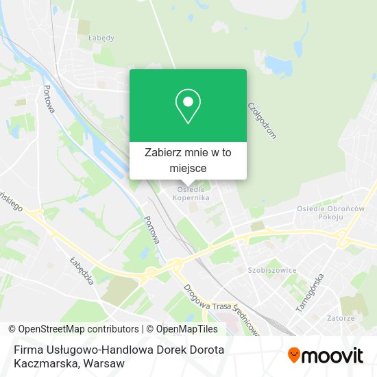 Mapa Firma Usługowo-Handlowa Dorek Dorota Kaczmarska