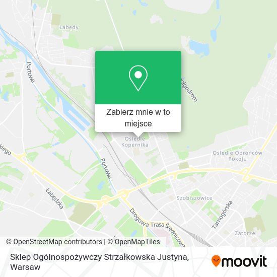 Mapa Sklep Ogólnospożywczy Strzałkowska Justyna