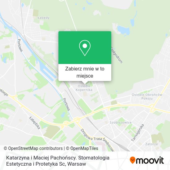 Mapa Katarzyna i Maciej Pachońscy. Stomatologia Estetyczna i Protetyka Sc